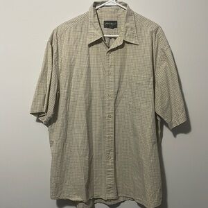 Eddie Bauer Button Down Collared Shirt Size XXL